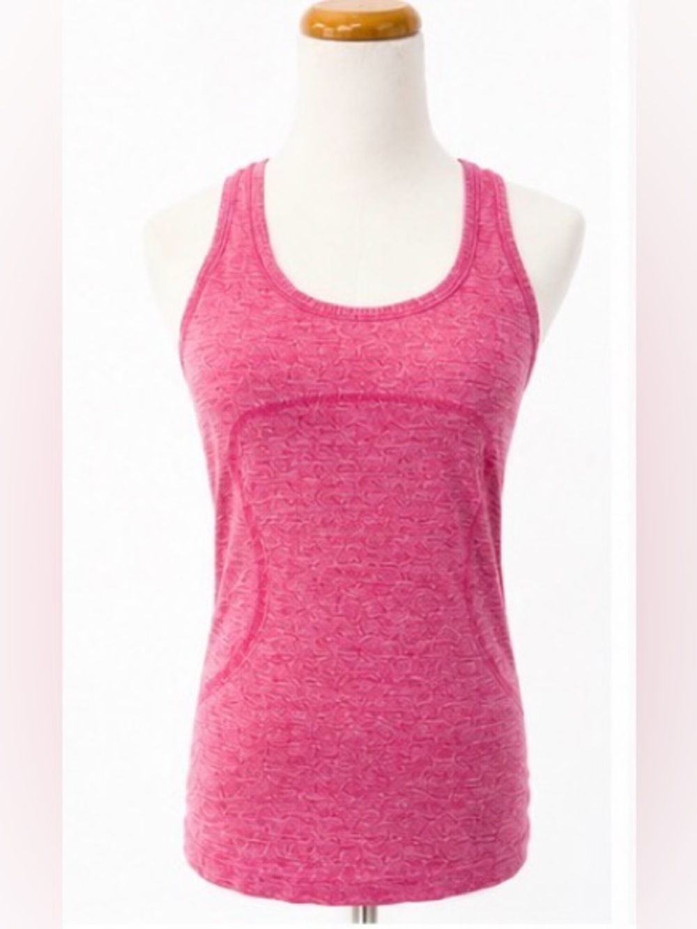 [Lululemon] Pink Racerback Tank Top Seamless Breathable Athletic Yoga Top